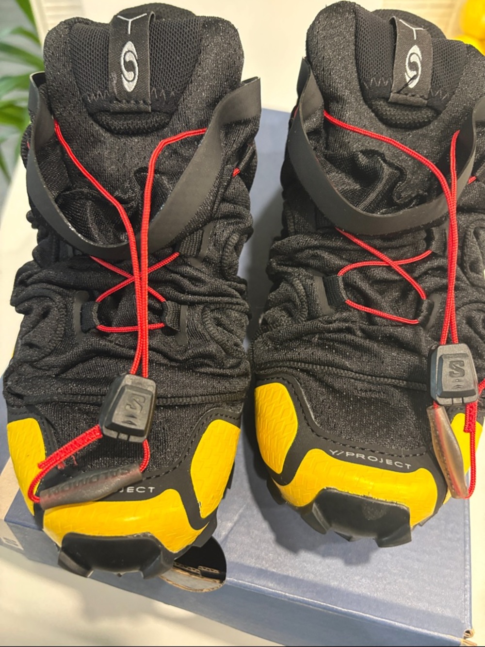 Salomon Speedcross 3V Project Trail Shoes - Black & Yellow - Picture 15 of 16